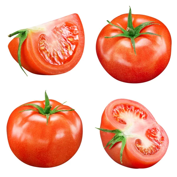 Tomates aislados en blanco — Foto de Stock