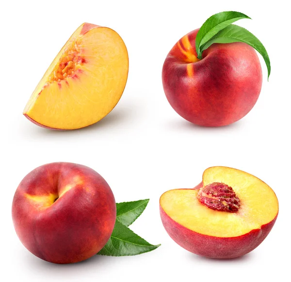 Peach fruits isolated — Stock Photo, Image