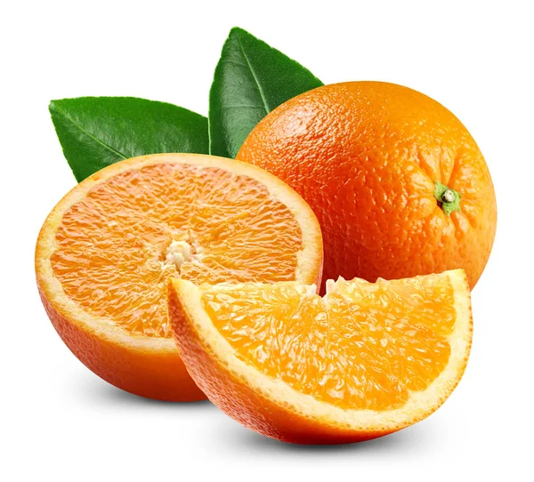 Naranja madura aislada — Foto de Stock