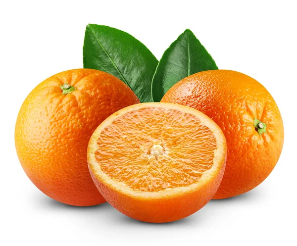 Naranja madura aislada — Foto de Stock