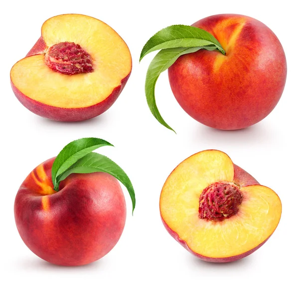 Персиковий фрукти, ізольовані — стокове фото
