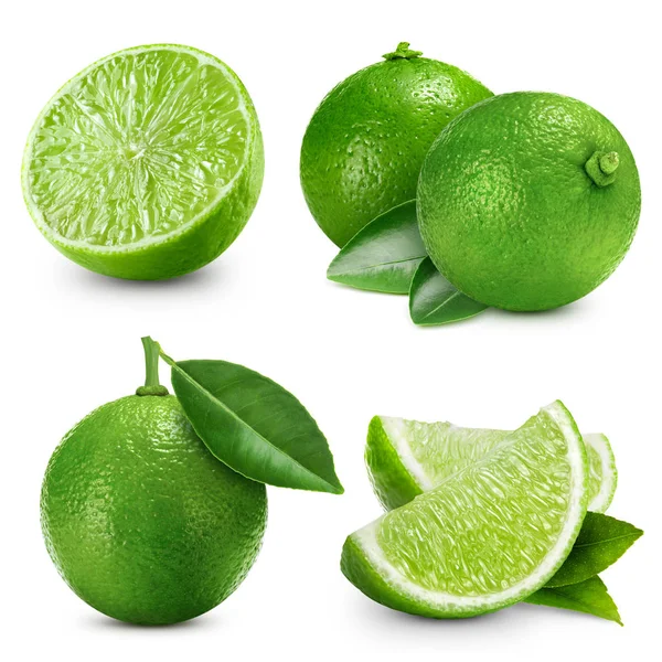 Limes фрукты изолированы — стоковое фото