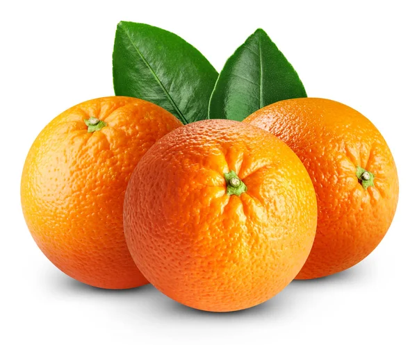 Dojrzałe pomarańczowy na białym tle — Zdjęcie stockowe