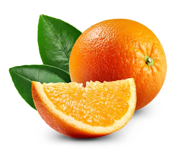 Reife Orange isoliert — Stockfoto