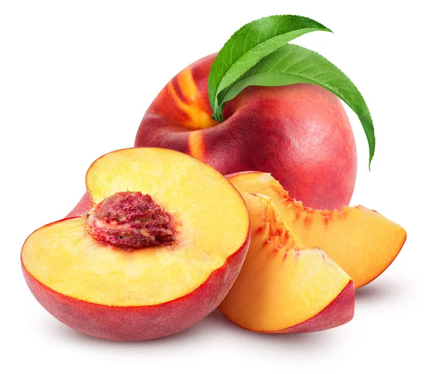 Peach fruits isolated — Stock Photo, Image