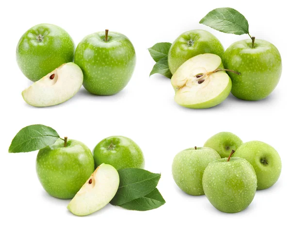 Owoce jabłko z liści — Zdjęcie stockowe