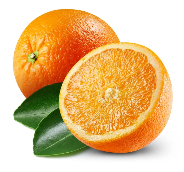 Mogen orange isolerade — Stockfoto