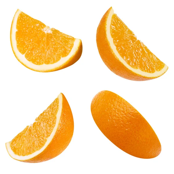 Πορτοκαλί απομονωμένο σε λευκό — Φωτογραφία Αρχείου