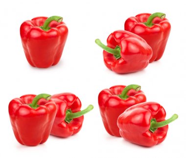 sweet peppers isolated clipart