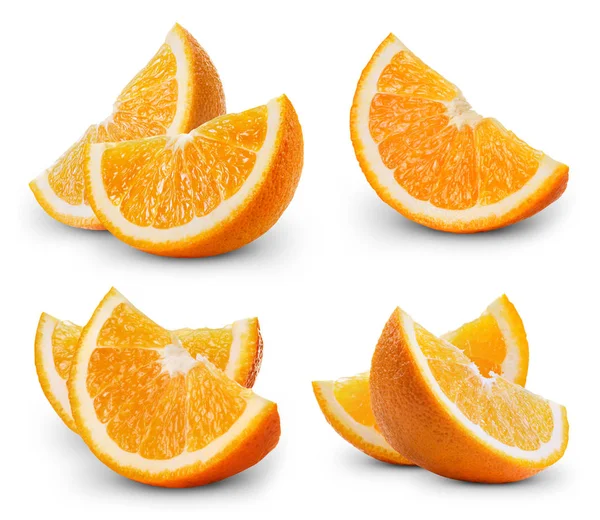 Orange isoliert auf Weiß — Stockfoto