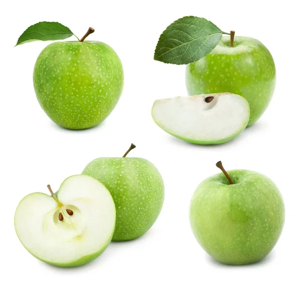 Apple ovoce s listy — Stock fotografie