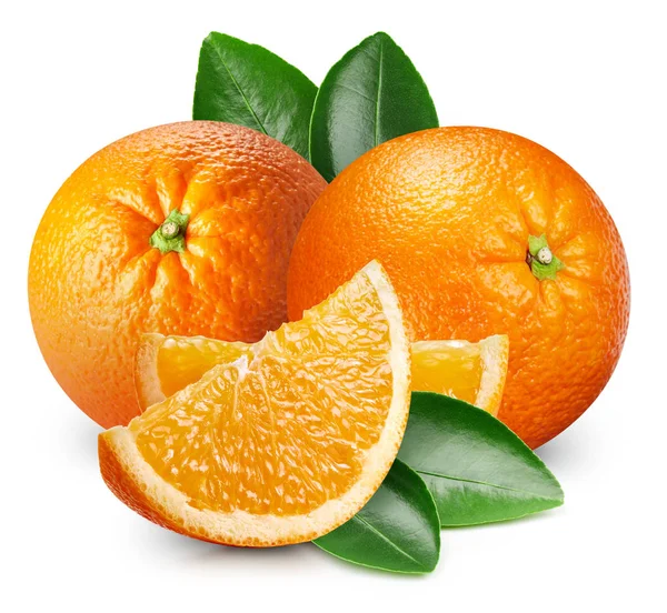 Zralé oranžové izolované — Stock fotografie