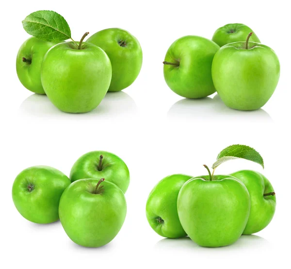 Owoce jabłko z liści — Zdjęcie stockowe
