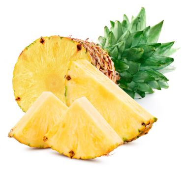 ananas dilimleri ile