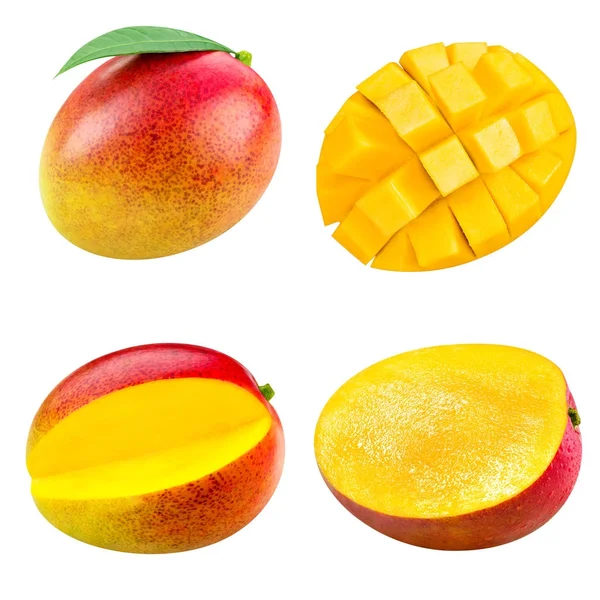 Na białym tle owoc mango — Zdjęcie stockowe