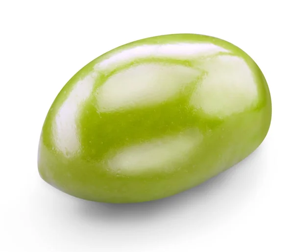 Groene olijven geïsoleerd — Stockfoto