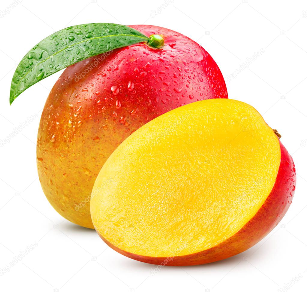 Ripe mango isolated