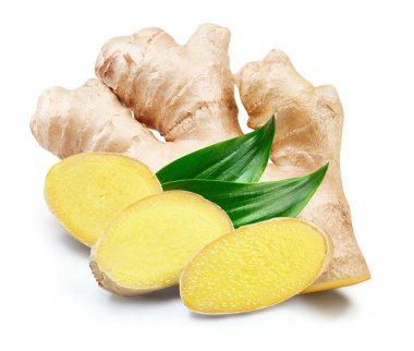 Ginger bir beyazın üzerinde izole edilmiş