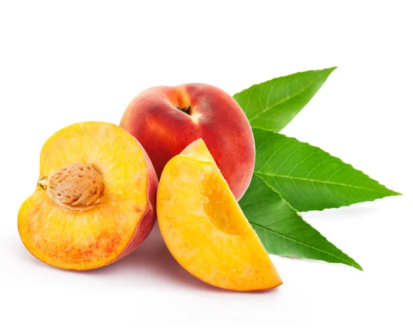 Peach fruit slice — Stock Photo, Image