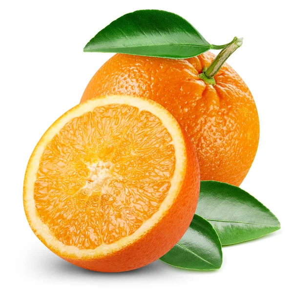 Pomarańczowe owoce z liści — Zdjęcie stockowe