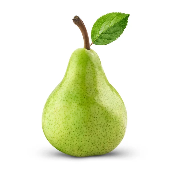 Pear with leaf — Stock Photo, Image