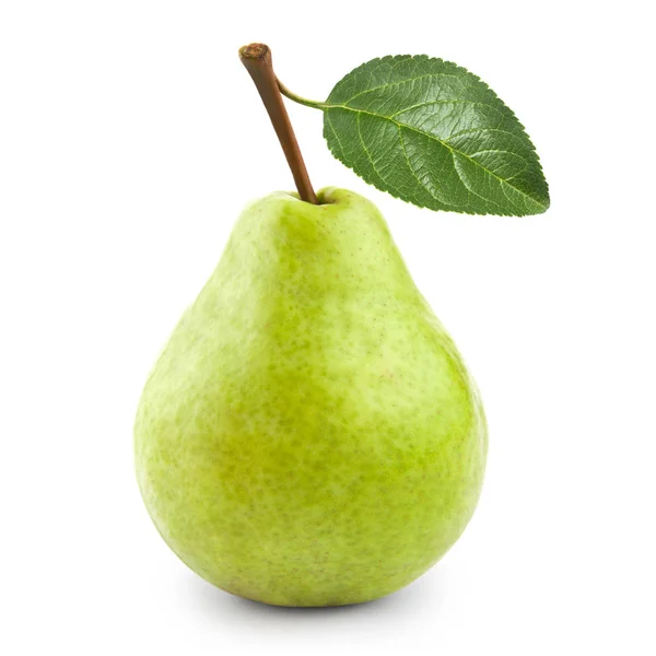 Pear with leaf — Stock Photo, Image