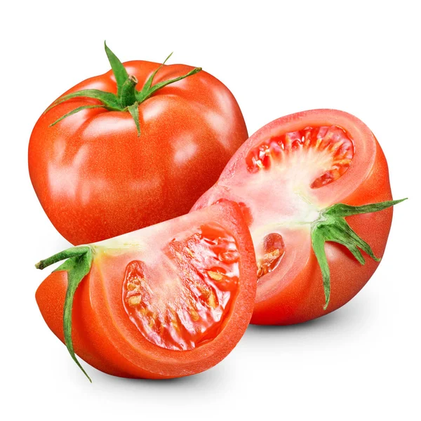 Tomater isolerade på vitt — Stockfoto