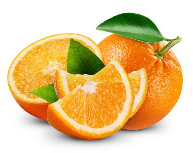 yaprak ile turuncu meyveler