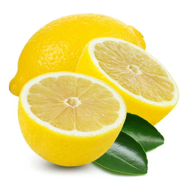 Rebanada de fruta limón —  Fotos de Stock