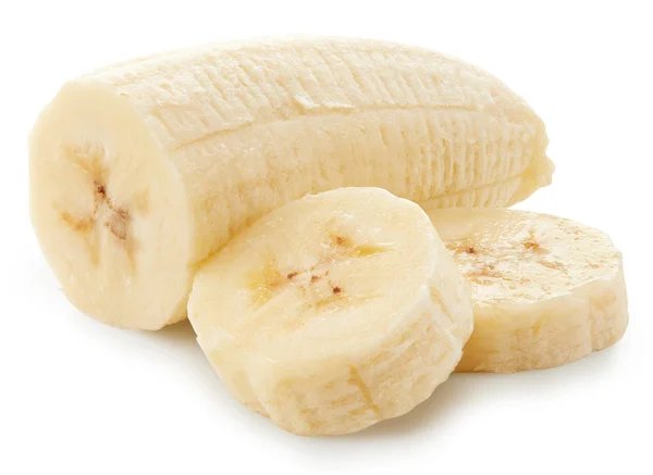 Bananenscheiben isoliert — Stockfoto