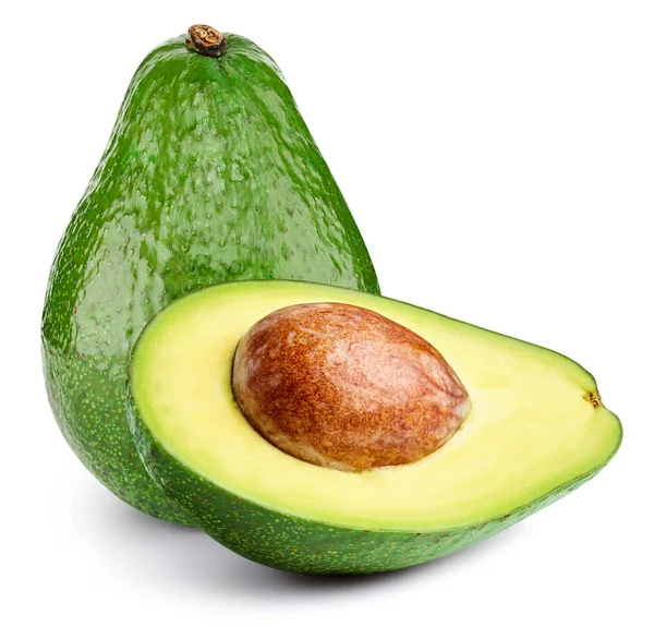 Avocado geïsoleerd op wit — Stockfoto