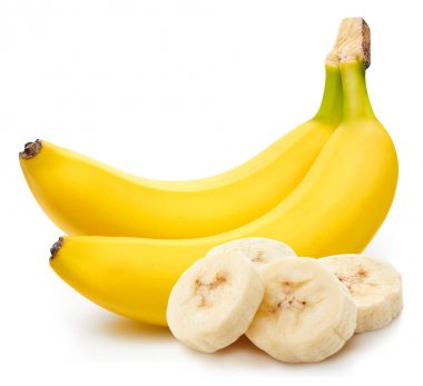 Bunch of bananas isolated clipart