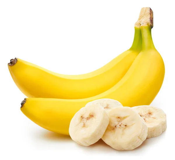 Bananenbündel isoliert — Stockfoto