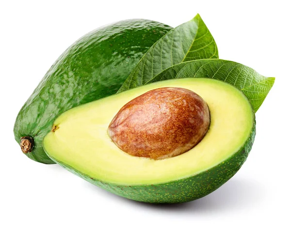 Avocado geïsoleerd op wit — Stockfoto