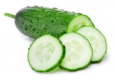 salatalık ve dilimleri