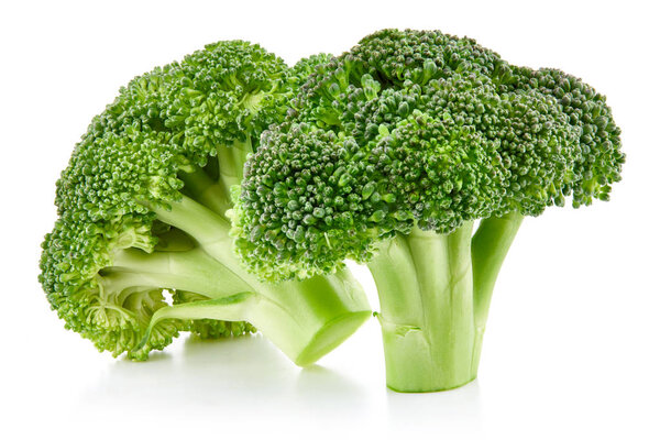 raw broccoli isolated