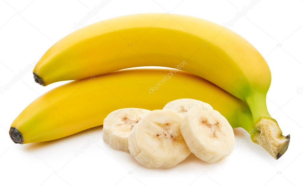 Bunch of bananas isolated