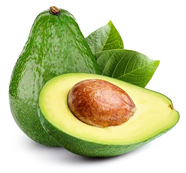 Avocado geïsoleerd op wit — Stockfoto