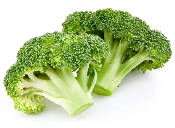 Brócolos em bruto isolados — Fotografia de Stock
