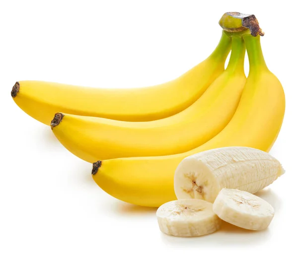 Massa bananer isolerade — Stockfoto