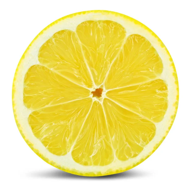 Limão meio isolado — Fotografia de Stock