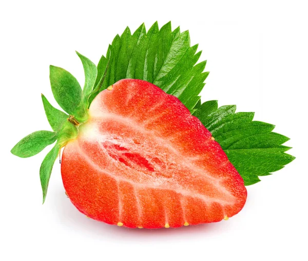 Strawberry half isolated — Stock Photo, Image