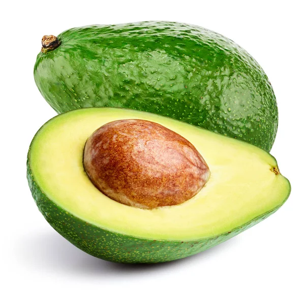 Avocado isoliert auf weiß — Stockfoto