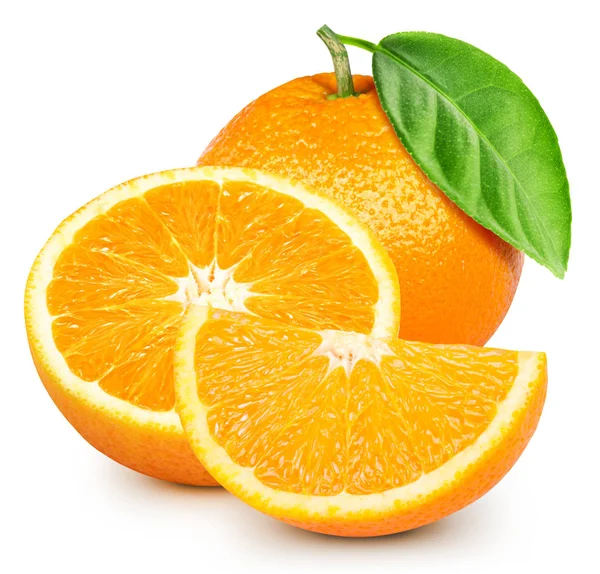 Naranja madura aislada — Foto de Stock