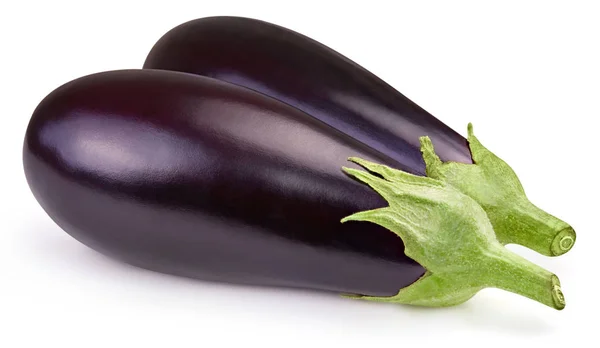 Aubergine isolée sur blanc — Photo