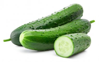 beyaz izole salatalık