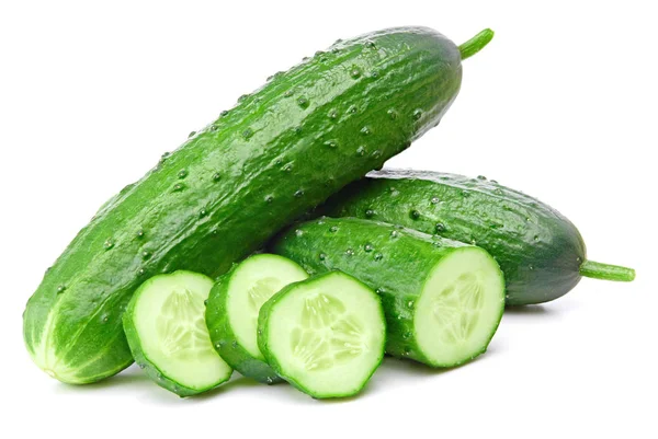 Cucumber and slices — Stock Photo, Image