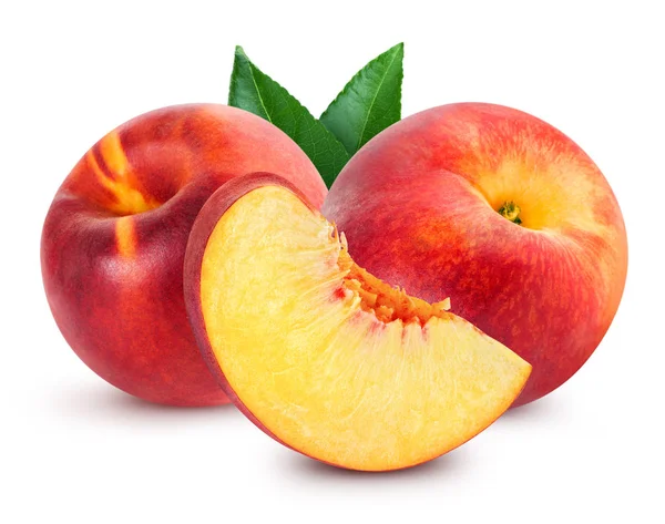 Peach fruits Isolated — Stock Photo, Image