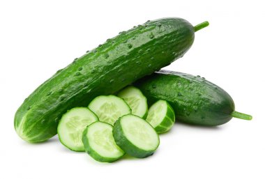 beyaz izole salatalık