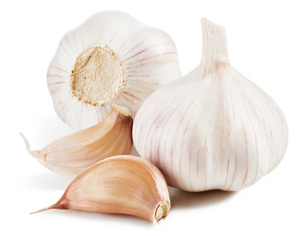 Knoblauch isoliert auf weiß — Stockfoto